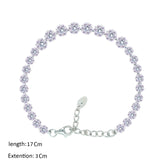 عصفور كريستال انسيال فضة تنس عيار 925 بتصميم دائري مرصع بالزركون - BM0092